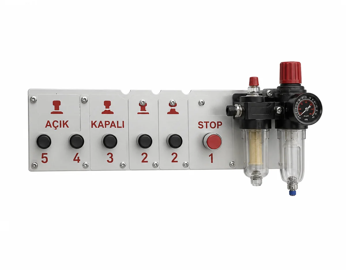 5 Bölmeli Kontrol Paneli - Control Panel with 5 Compartments